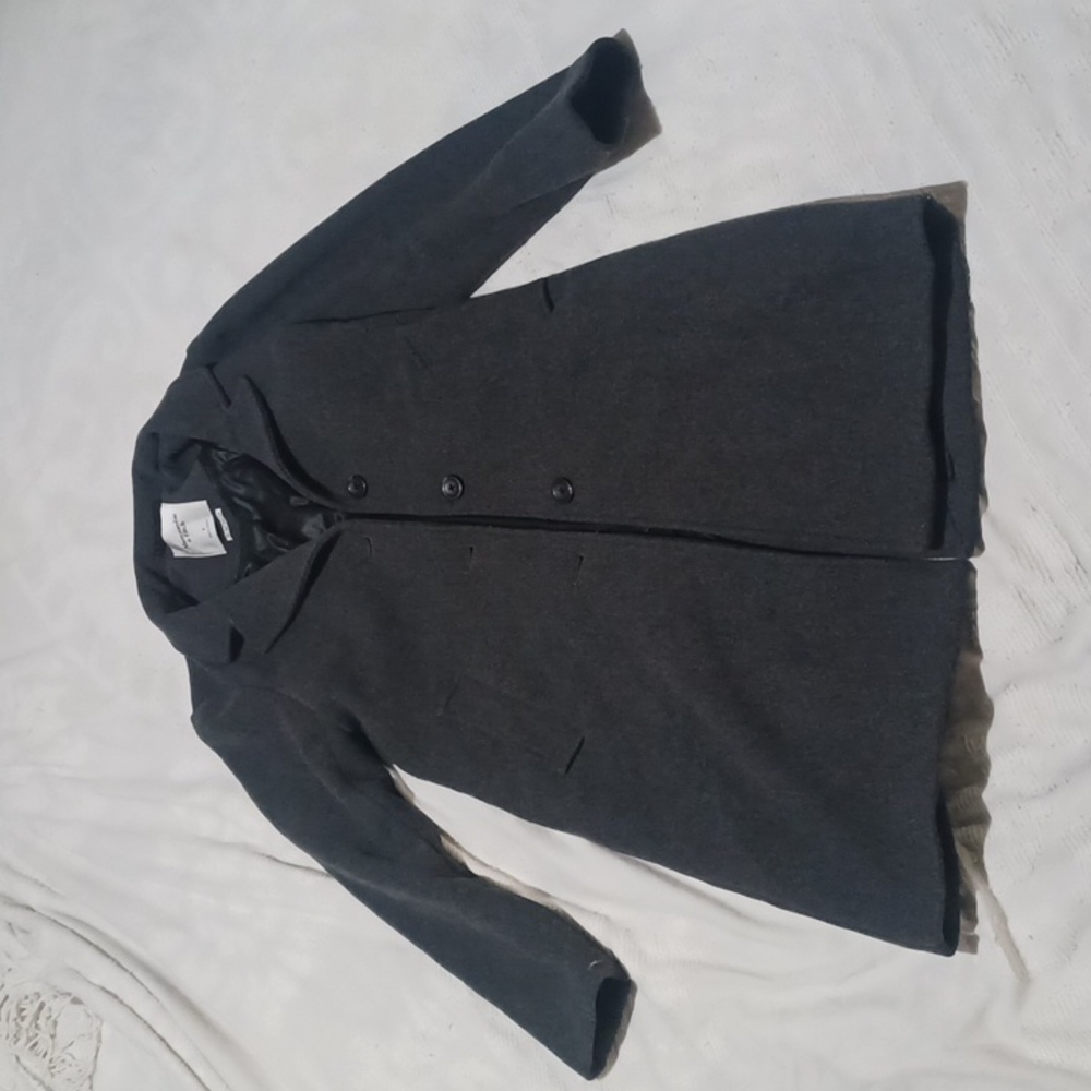 Abercrombie & Fitch Gray Trench Coat